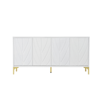 60” Modern Carved 4-Door Sideboard