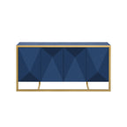 60" Modern Sideboard with Metal Legs and Storage