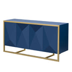 60" Modern Sideboard with Metal Legs and Storage