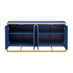 60" Modern Sideboard with Metal Legs and Storage