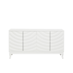 60" Modern Wavy 4-Door Sideboard