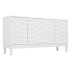 60" Modern Wavy 4-Door Sideboard