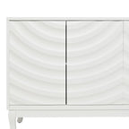 60" Modern Wavy 4-Door Sideboard