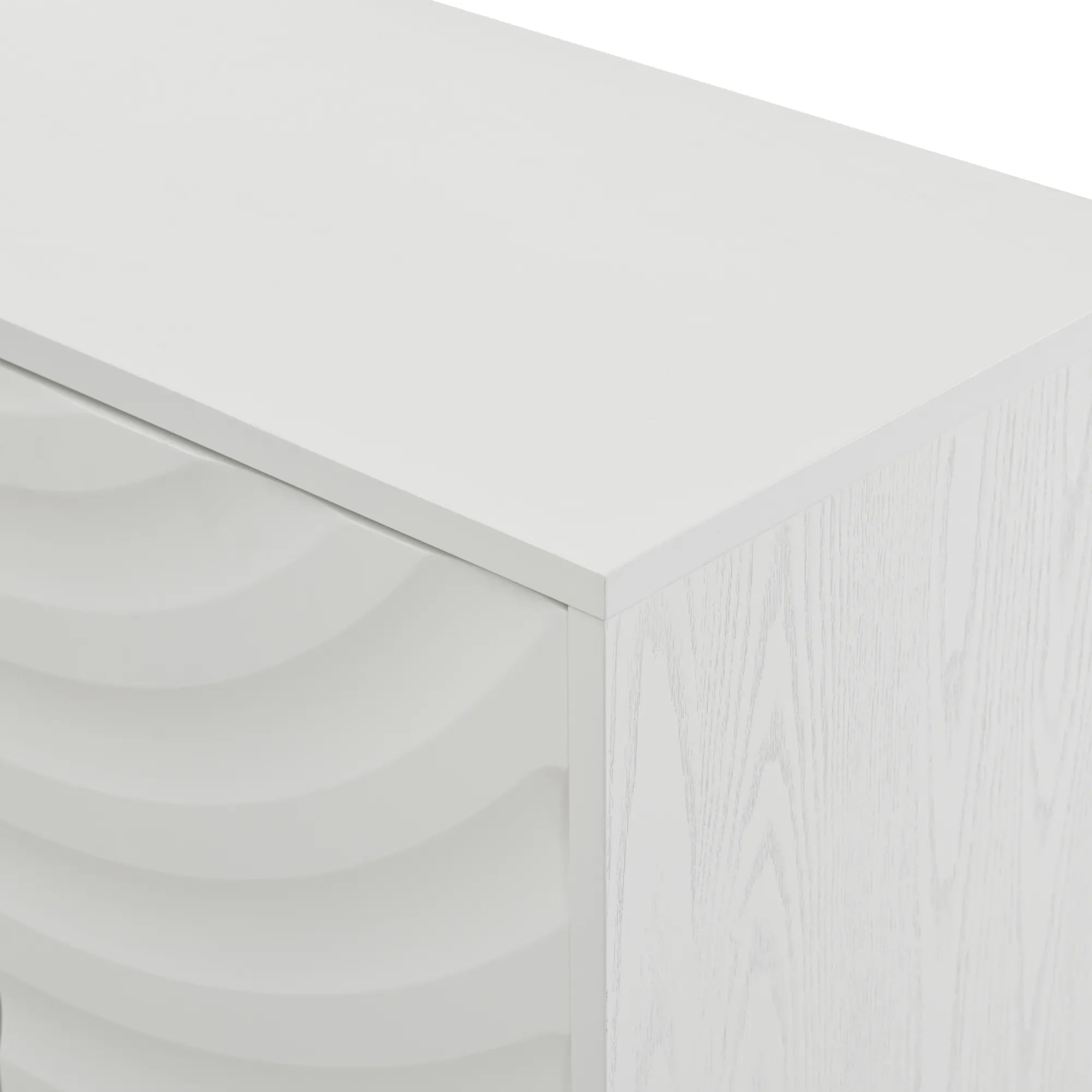 60" Modern Wavy 4-Door Sideboard