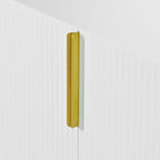 60” Modern 4-Door Sideboard with Gold Handles