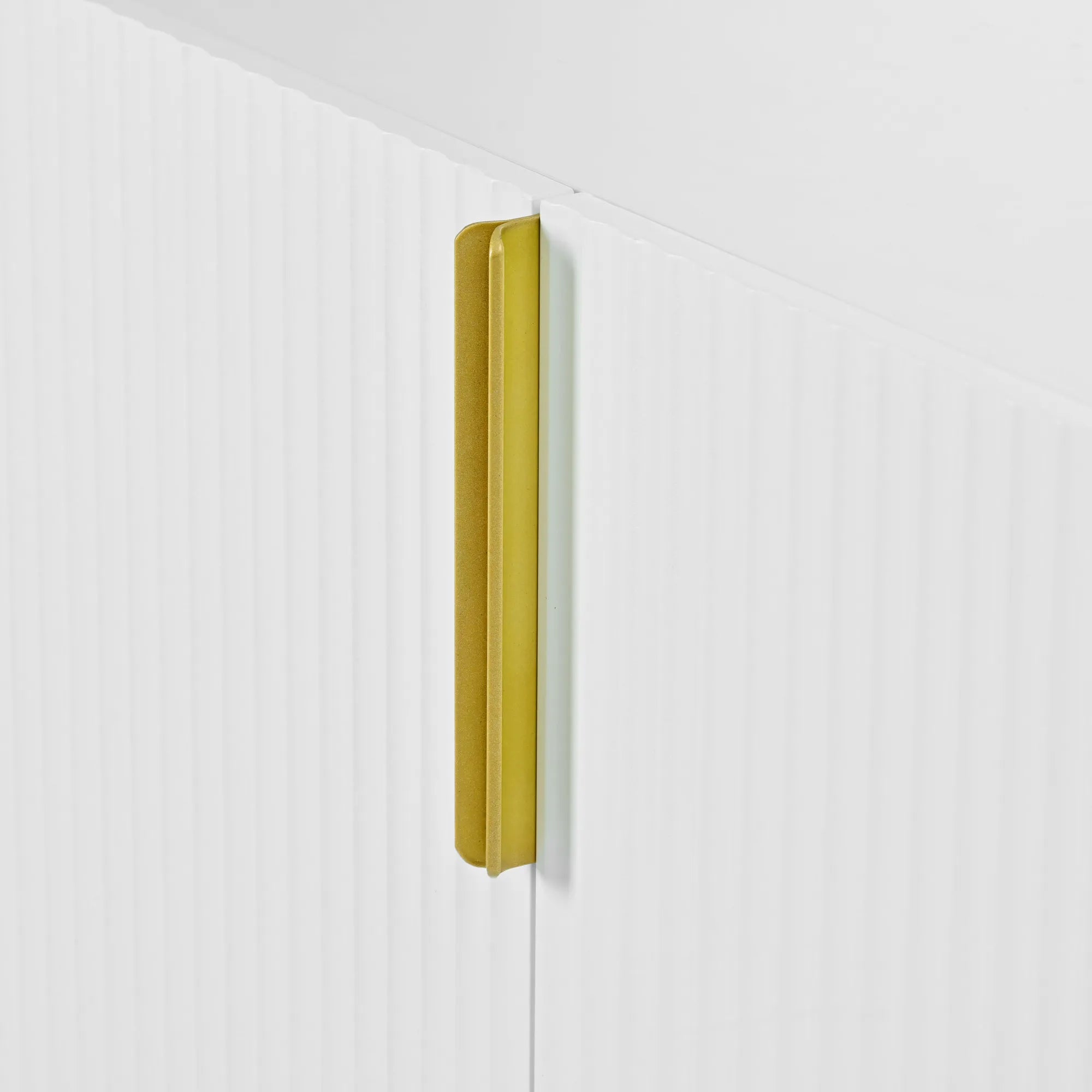 60” Modern 4-Door Sideboard with Gold Handles