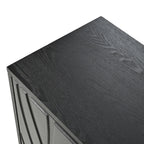 60” Modern Carved 4-Door Sideboard