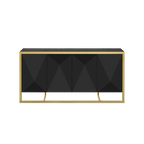 60" Modern Sideboard with Metal Legs and Storage