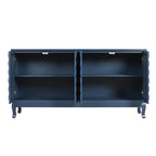 60" Modern Wavy 4-Door Sideboard