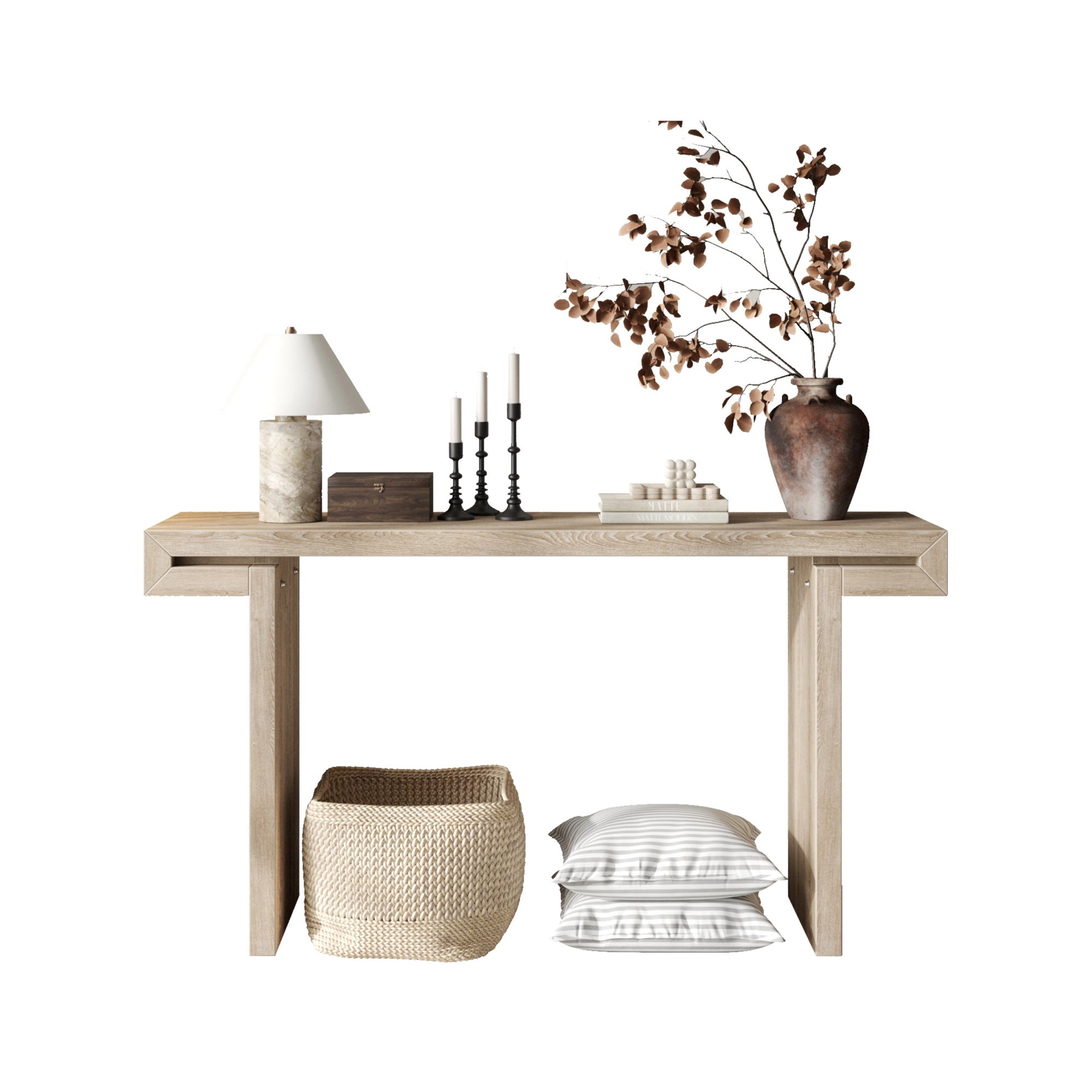 60” Rustic Farmhouse Console Table