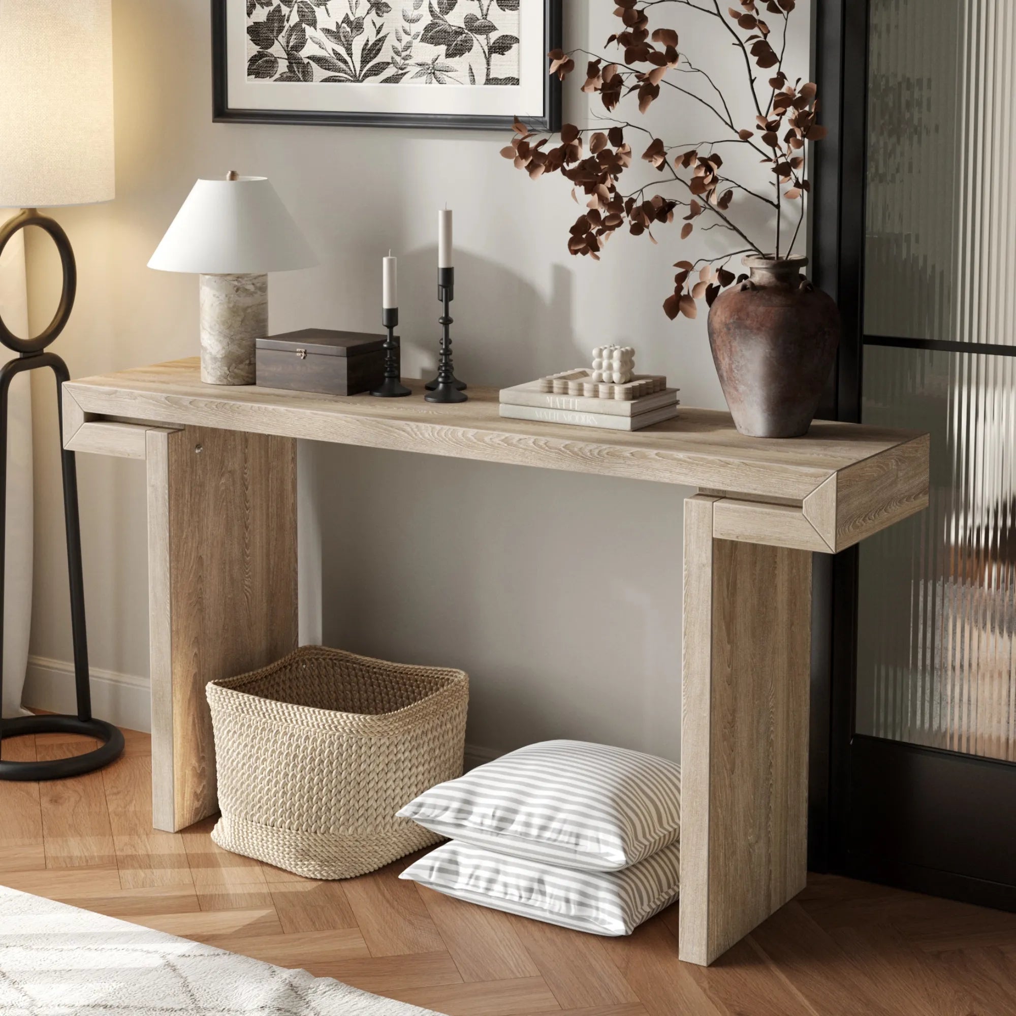 60” Rustic Farmhouse Console Table