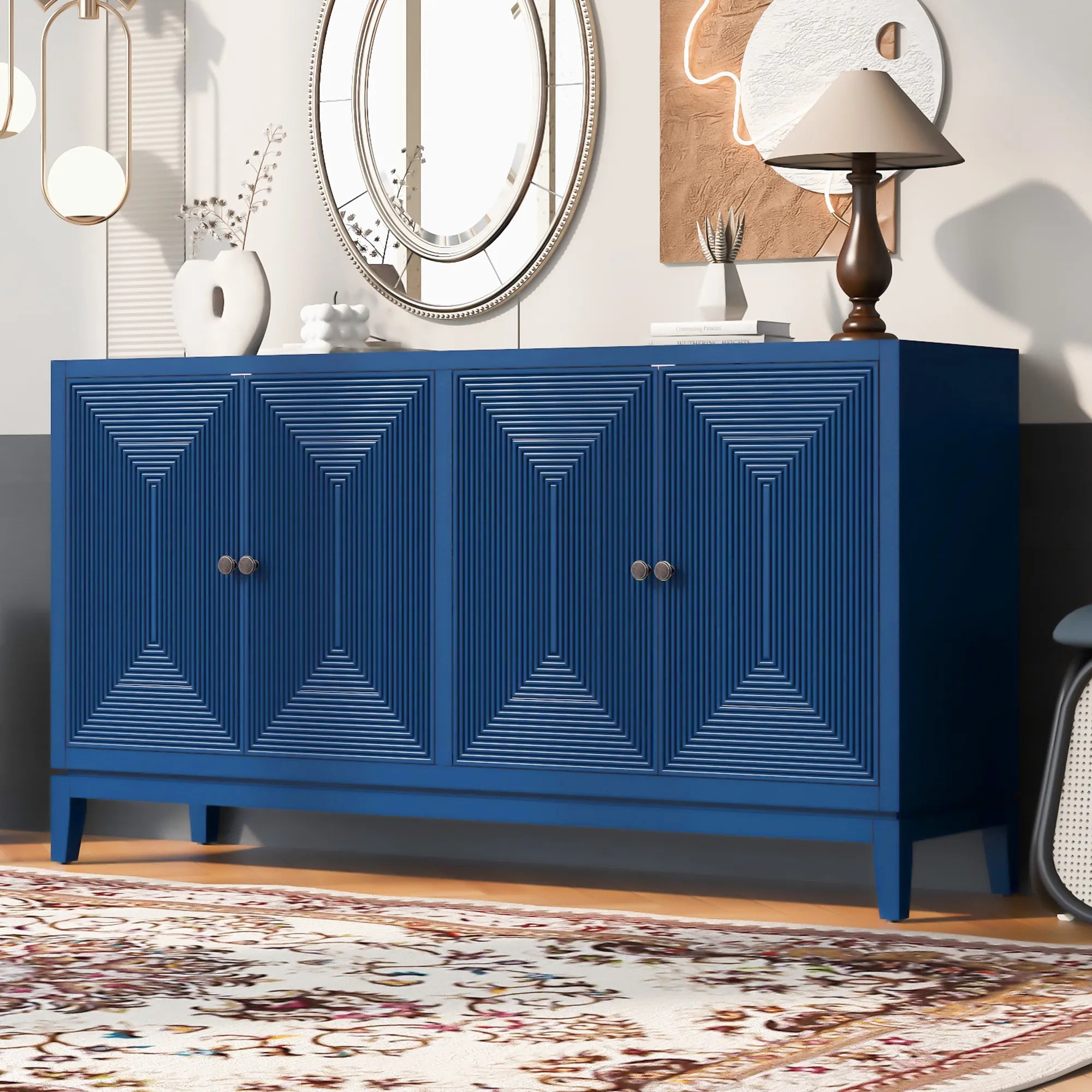 60" Sleek Modern Storage Cabinet