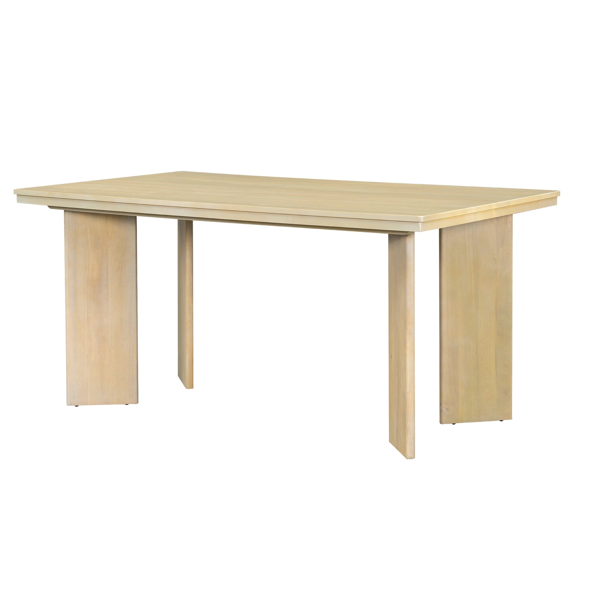 63" 7 Pieces Modern Dining Table Set with 6 Dining Chairs