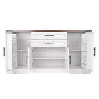 63” Farmhouse Barn Door Buffet Cabinet