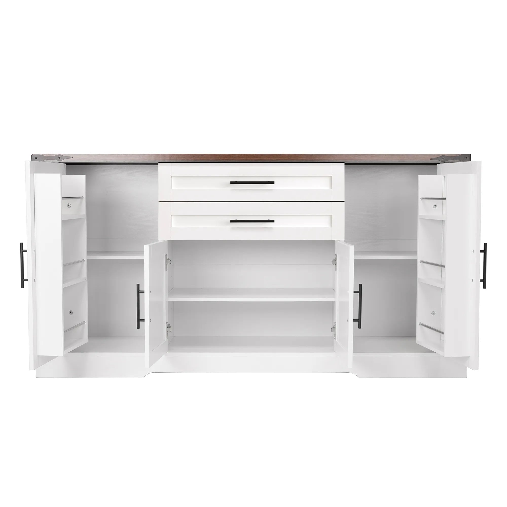 63” Farmhouse Barn Door Buffet Cabinet