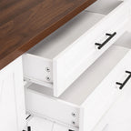 63” Farmhouse Barn Door Buffet Cabinet