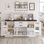 63” Farmhouse Barn Door Buffet Cabinet