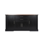 63” Farmhouse Barn Door Buffet Cabinet