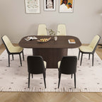 63“ Modern Dining Table Set For 6