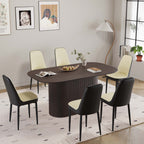 63“ Modern Dining Table Set For 6