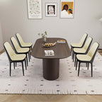 63“ Modern Dining Table Set For 6