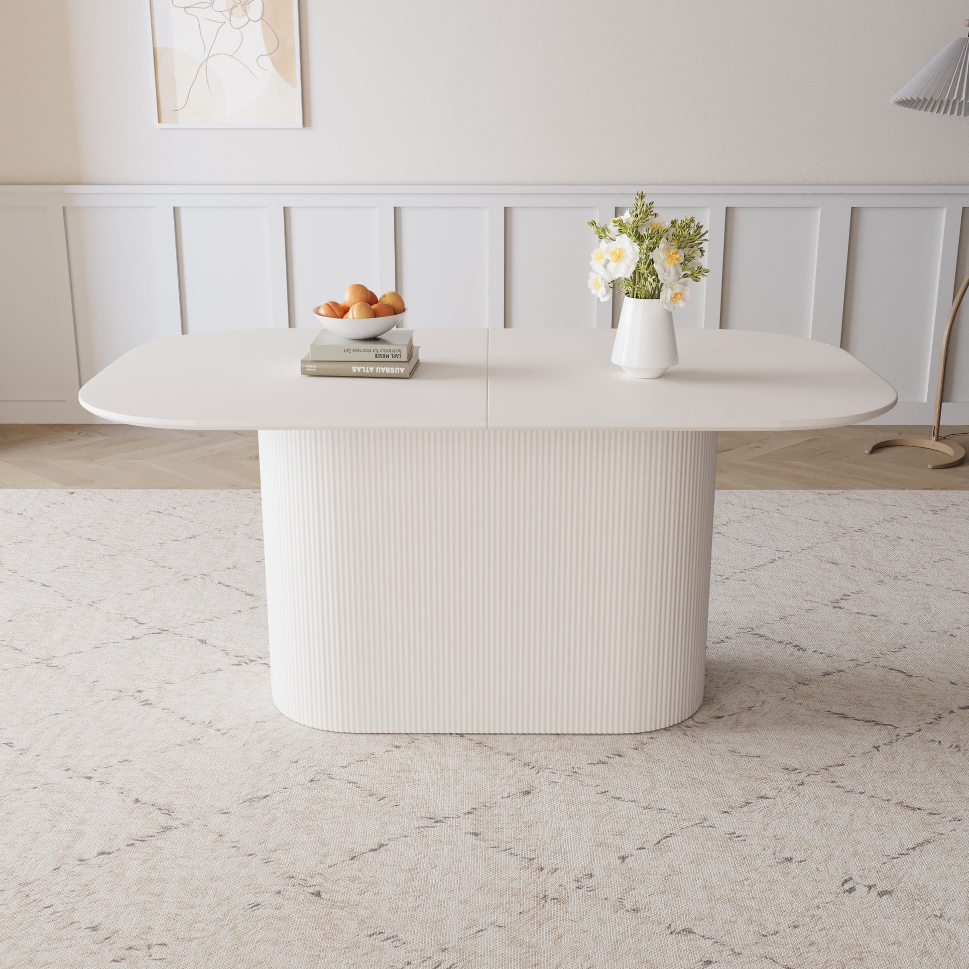 63“ Modern Dining Table Set For 6