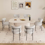 63“ Modern Dining Table Set For 6