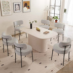 63“ Modern Dining Table Set For 6