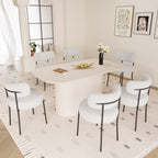63“ Modern Dining Table Set For 6