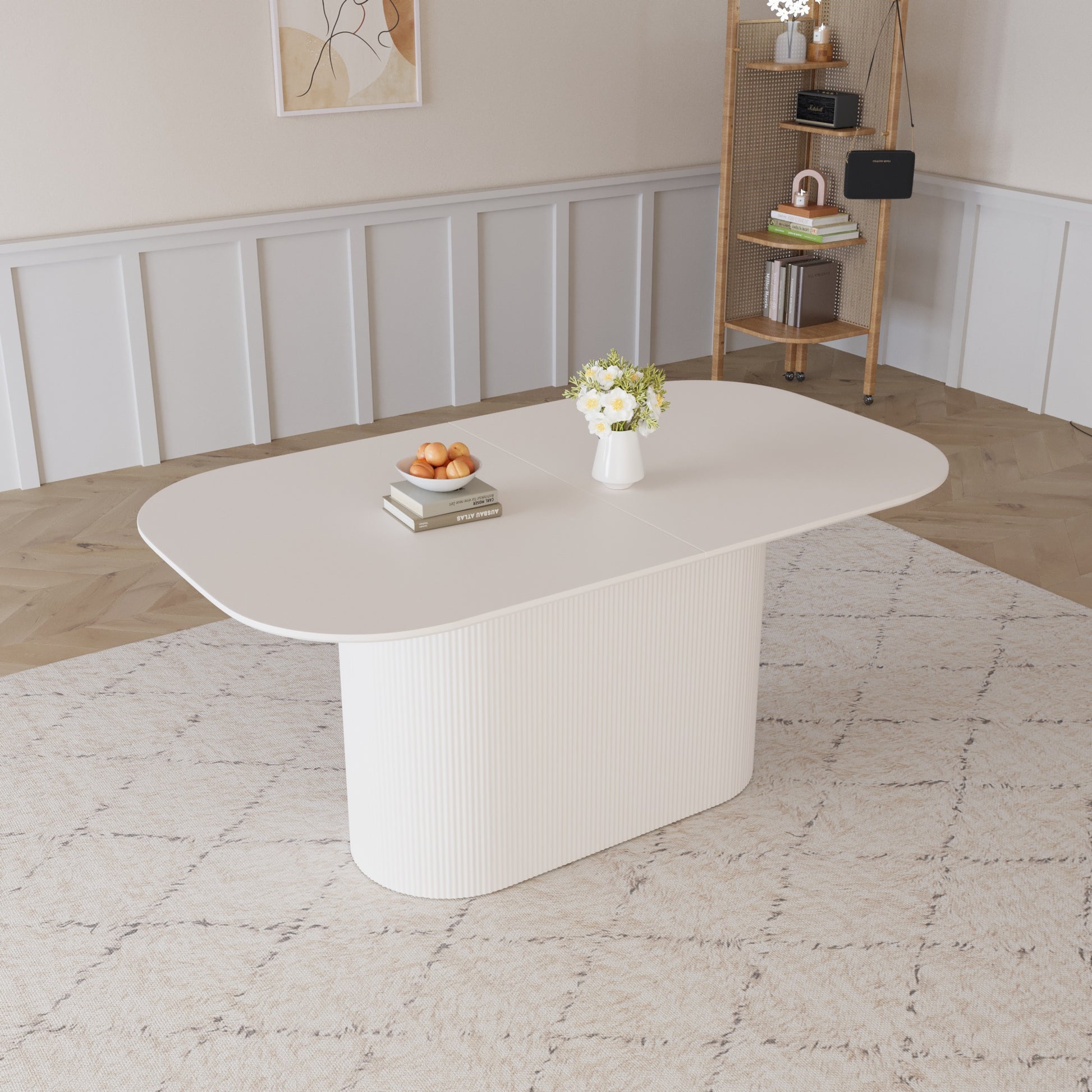 63“ Modern Dining Table Set For 6