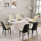 63“ Modern Dining Table Set For 6