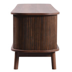 67” Mid-Century Modern TV Stand with Solid Wood Legs