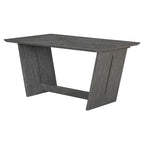6 Piece Solid Wood Retro Rectangular Dining Table Set with 4 Upholstered Chairs & 1 Bench