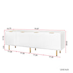 71” Modern TV Stand with 4 Drawers