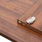 71" Modern Walnut Extendable Dining Table