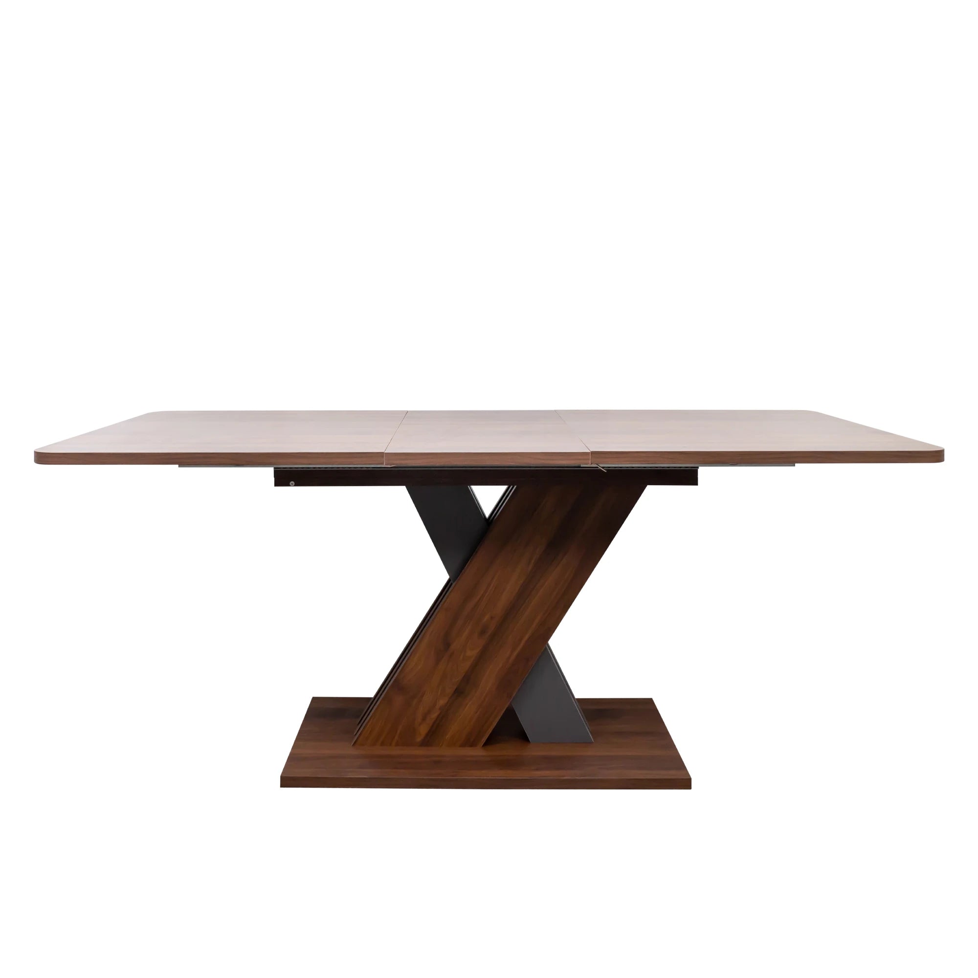 71" Modern Walnut Extendable Dining Table
