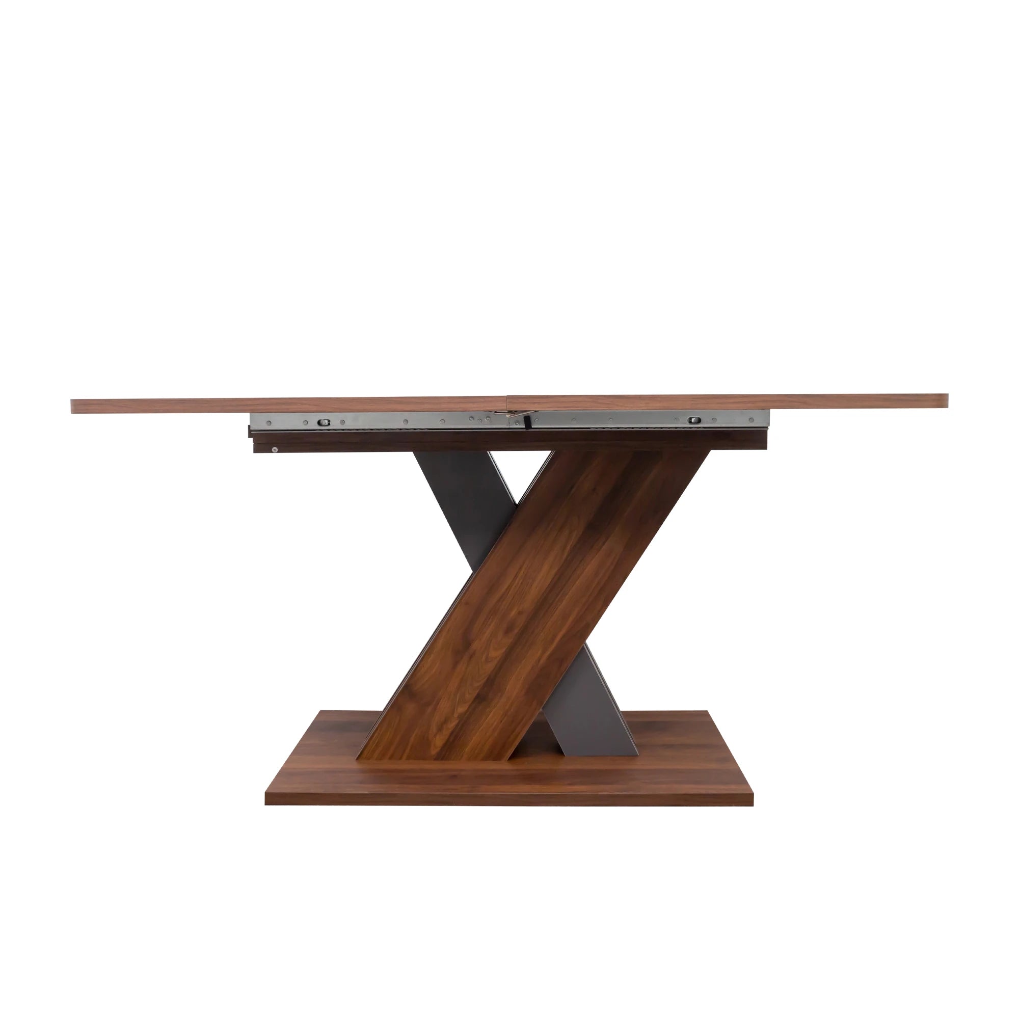 71" Modern Walnut Extendable Dining Table