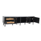 71” Modern Rattan TV Stand Media Console