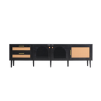 71” Modern Rattan TV Stand Media Console