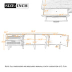 71” Modern Rattan TV Stand Media Console