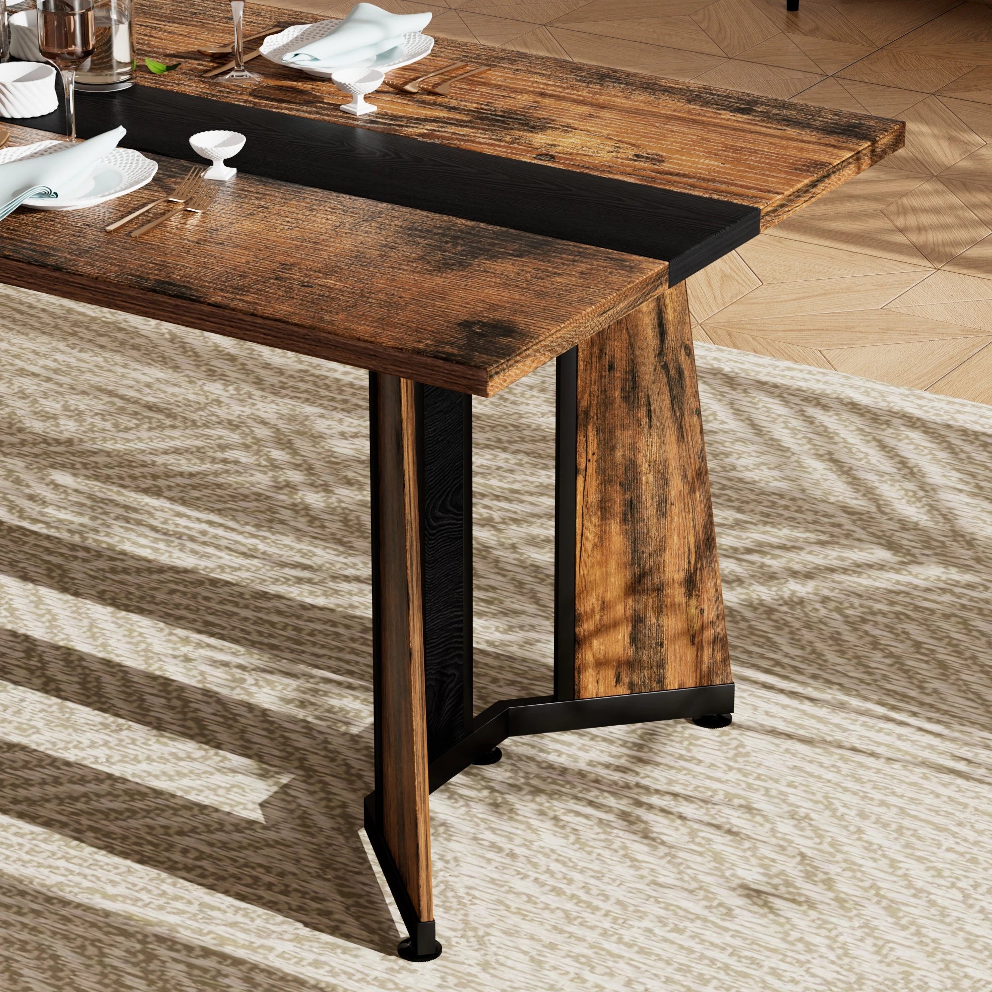 71" Rectangular Dining Table For 8