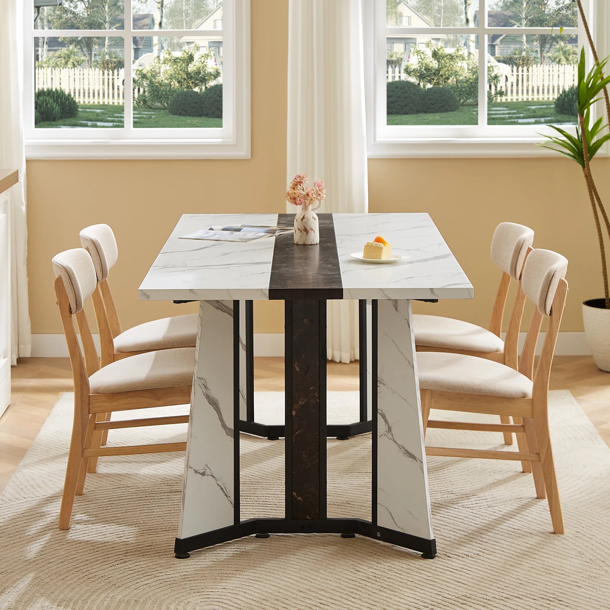 71" Rectangular Dining Table For 8