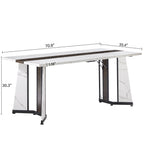 71" Rectangular Dining Table For 8