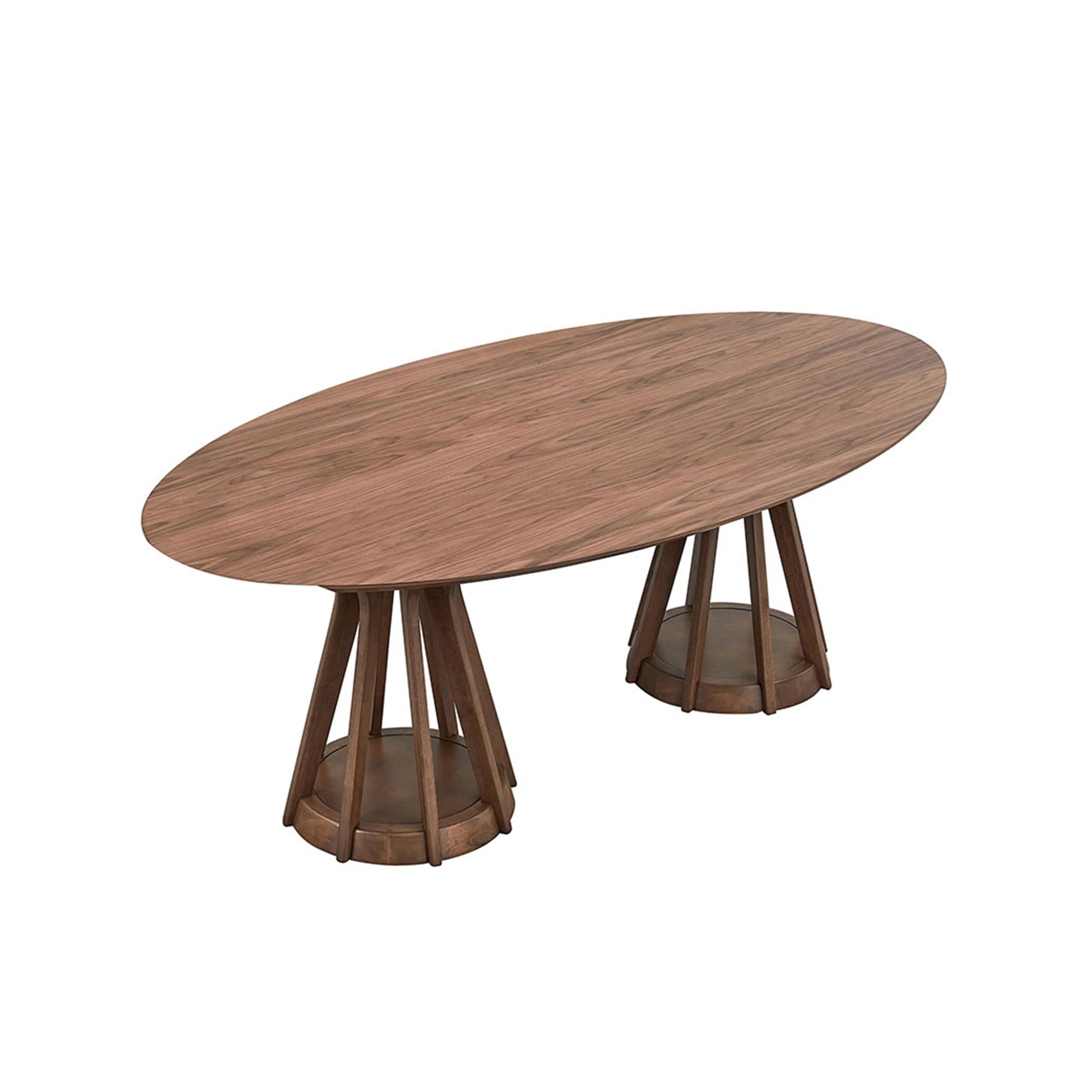 78" Modern Oval Dining Table Set With 6 Upholstered Chairs