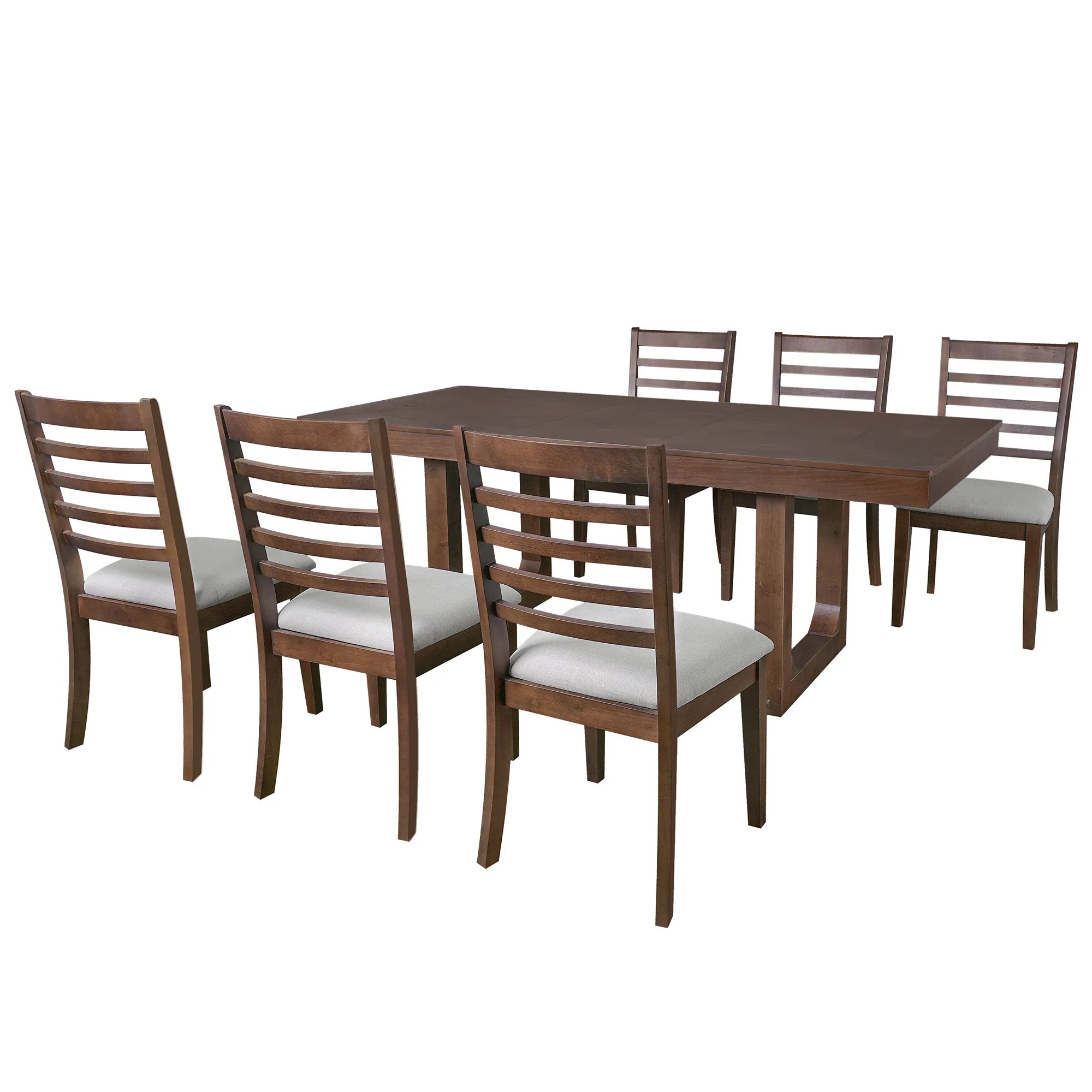 78" Rustic Farmhouse Extendable Dining Table Set