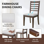 78" Rustic Farmhouse Extendable Dining Table Set