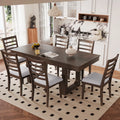 78" Rustic Farmhouse Extendable Dining Table Set