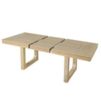 78" Rustic Farmhouse Extendable Dining Table Set