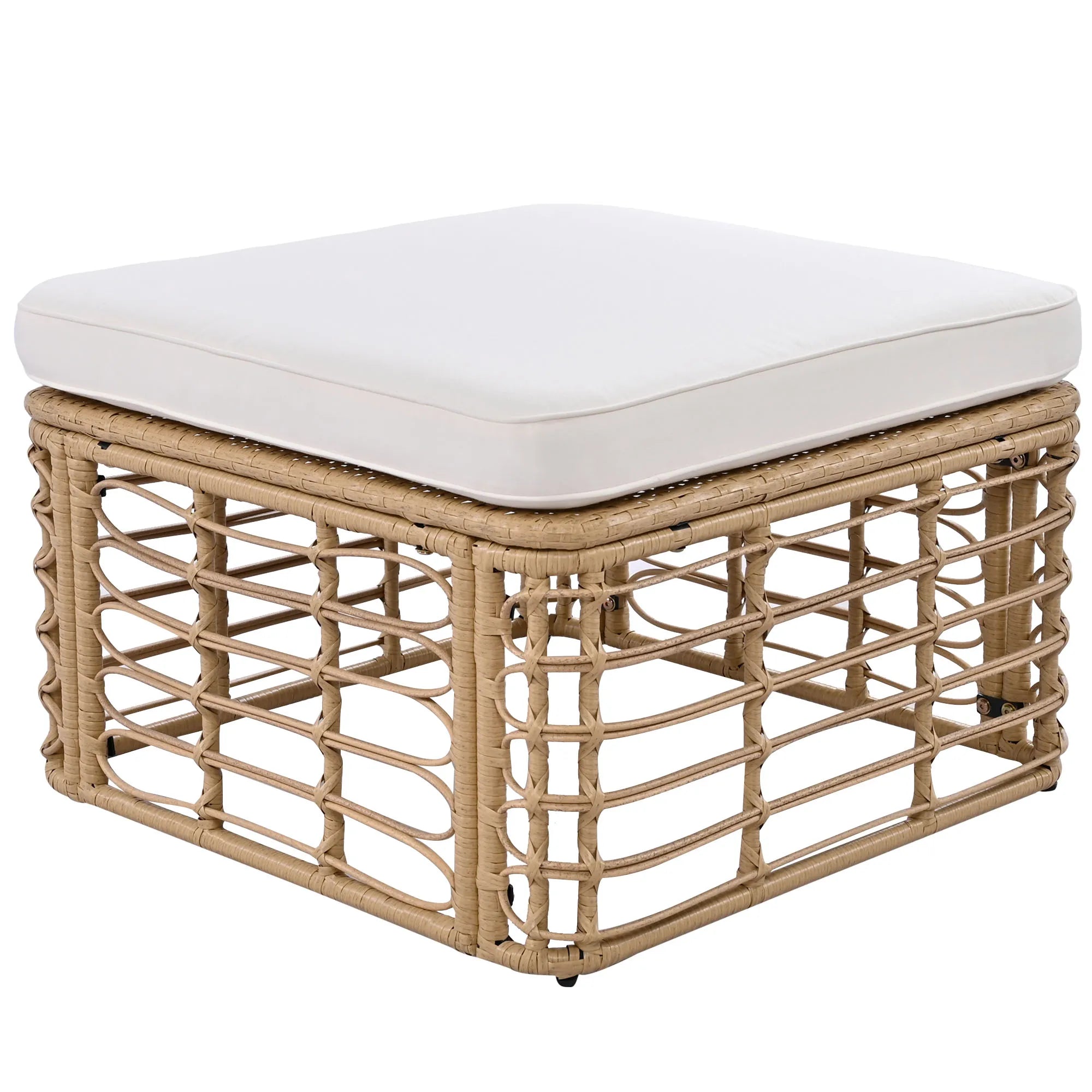 7 Pieces All-Weather Rattan Outdoor Patio Sectional Sofa Set