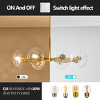 8-Light Modern Gold Chandelier with Glass Shades